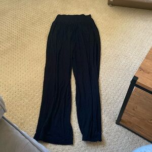 Black full length harem pants